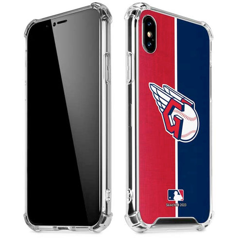 MLB Cleveland Guardians Split iPhone XS Max Clear Case